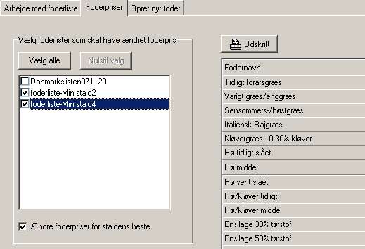 45-119 foderpriser